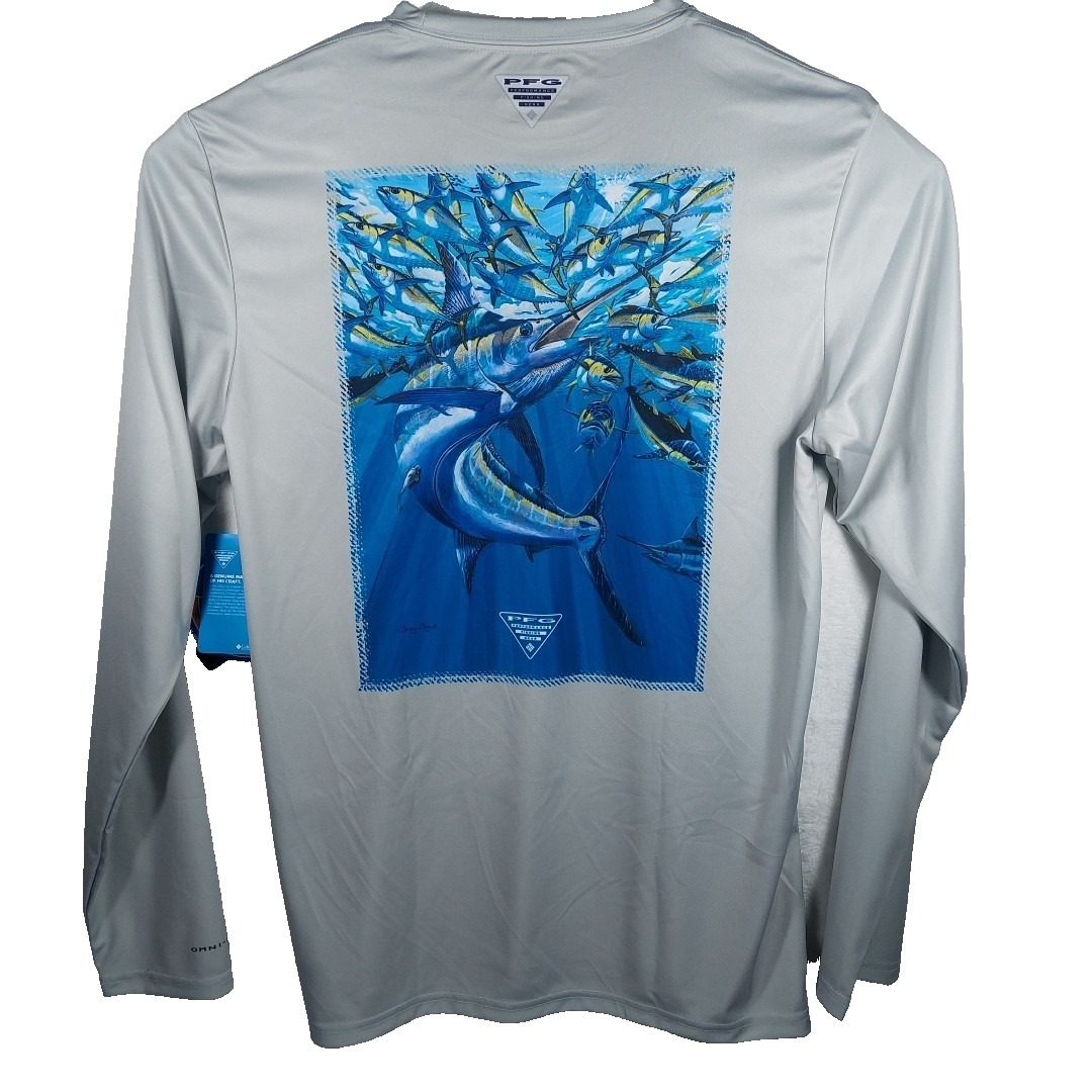Columbia Mens Size S  Fishing Terminal Tackle Pfg Shirt